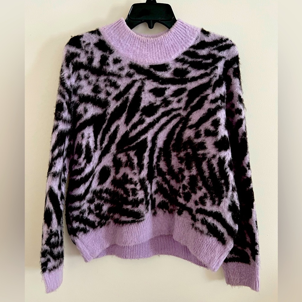 H&M Purple Zebra Sweater